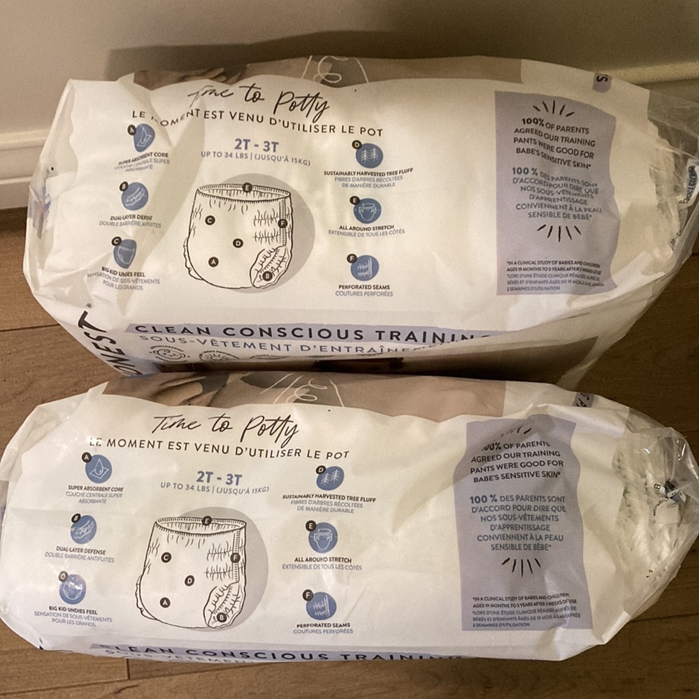 Honest 2T-3T Training Diapers